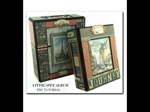 Cityscapes "Graphic 45" Mini Album - PDF Tutorial