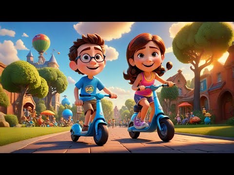 Scoot, Scoot, Scooter Song | Movement Song for Kids | Fun Nursery Rhymes and Learning Songs