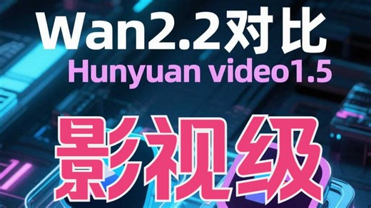 腾讯Hunyuan Video 1.5对比wan2.2，混元视频大模型影视级测评