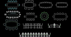 Poker Table Cad Block 2d