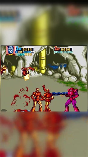 Colossus Smashes Through Sentinel Waves! | X‑Men Arcade 1992 #retrogaming #marvelhero