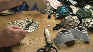 5K views · 88 reactions | A Florida craftsman has come up with a novel way of tackling both the coronavirus pandemic and the problem of invasive pythons and iguanas that damage the state's fragile ecosystem. Brian Woods, the 63-year-old owner of All American Gator Products, has turned his hand to designing face masks made out of reptile skin | AFP News Agency | Facebook