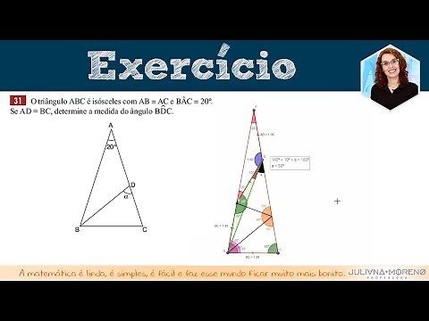 Exercício envolvendo triângulos (isósceles)