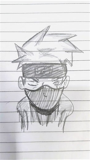 Drawing kakashi hatake 🔥 #art #kakashihatake #naruto #shortsfeed