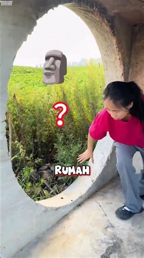 This girl found a mini Minecraft house