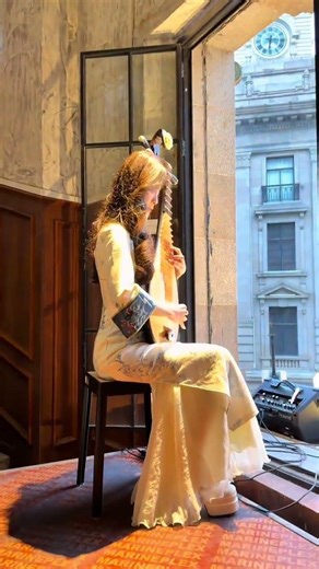 River Reflections: A Window's View of the Han River's Blue & White Blossoms