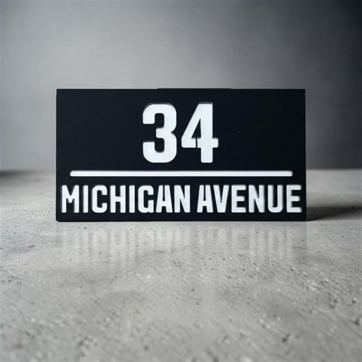 Address Plaque, Address Plate, House Number Plaque, Modern House Numbers, Personalized Outdoor, House Numbers Sign, New Home Gift - Etsy