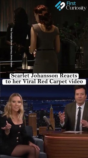 Scarlett Johansson Reacts to Her Viral Red Carpet Moment 😭🔥 | Black Widow Energy