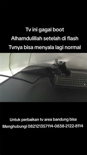 proses upgrade tv polytron mentok di logo