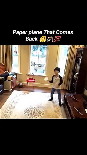 Boomerang Paper Airplane Tutorial 🤗