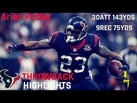 Back When Arian Foster Ran The NFL | Throwback Highlights 11.28.2010