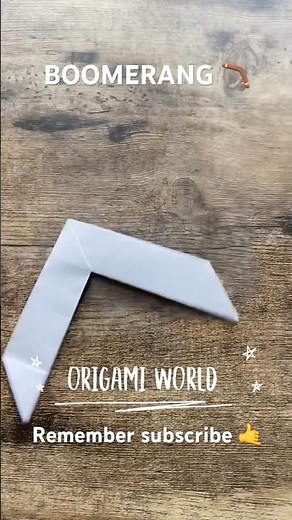 HOW TO FOLD ORIGAMI BOOMERANG STEP BY STEP | THROW BOOMERANG ORIGAMI PAPERCRAFT | DIY PAPER WEAPON