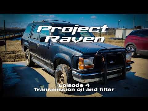 Project Raven: 1993 Ford Explorer - Transmission oil & filter change (ep4)