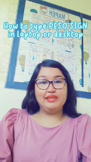 How to type/encode PESO SIGN in laptop or desktop #teachertips #teacherjob #teacherlife #teacher #education