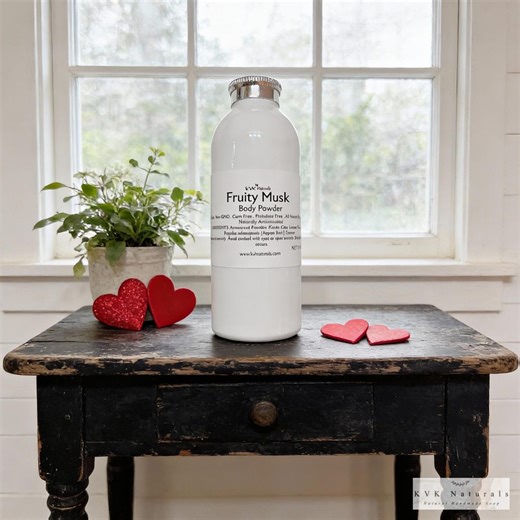 Fruity Musk Body Powder: Talc Free Dusting Powder, 4 Oz - Etsy Australia