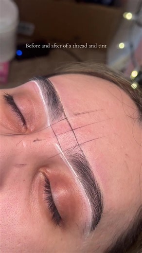 Before ➡️ After ✨ A simple Brow Thread & Tint can completely transform your look. Threading creates a clean, precise shape while the tint adds soft depth and definition to enhance your natural features. Perfect for anyone who wants fuller, more polished brows without makeup. 📍 Elgin, IL — Chicago Suburbs Book your brow transformation today 💌 #ElginBrows #ChicagoSuburbsBeauty #BrowThreadingElgin #IllinoisEsthetician #BrowsNearMe