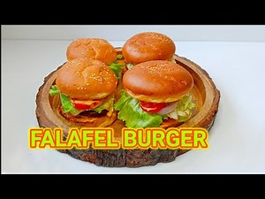 FALAFEL BURGER RECIPE| HOW TO MAKE FALAFEL| AJ GASTRONOMY #burger #falafelburger #ajgastronomy