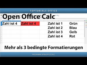 Mehr als 3 bedingte Formatierungen in OpenOffice Calc
