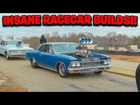 INSANE DRAG RACING BUILDS SHUTDOWN CARS & COFFEE!! (Full Sends, Burnouts & COPS!)