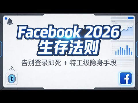 Facebook 2026 生存法则深度拆解：为什么越来越多账号“登录即死”？平台风控逻辑发生了什么变化？普通人如何通过系统化环境隔离与行为伪装，实现低风险、长期稳定使用 Facebook 的完整实操