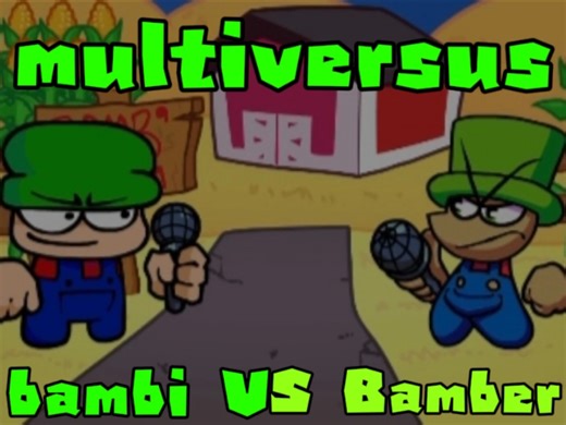 bambi VS bamber？fnf模组davey & bamber recharted v5.2曲目multiversus演示