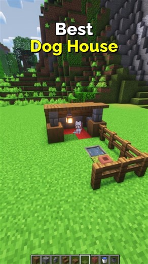 How to Make the Best Dog House in Minecraft – Cute Pet House | CupSapling #minecraft #shorts #easy