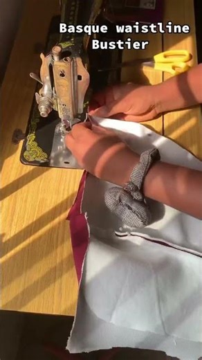 How to achieve basque waistline on bustier 🔥 #shortvideo #sewingpatterns #shorts #shortsfeed
