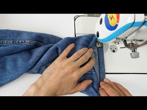 How to Shorten Jeans | Sewing Techniques for Beginners | Nour Tailor