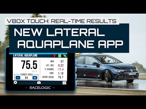 Lateral Aquaplane Testing with VBOX Touch