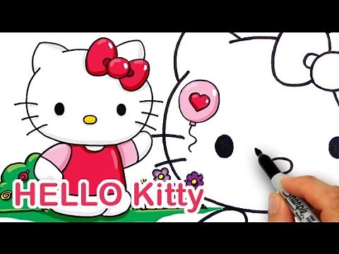 How to Draw Cute Sanrio Hello Kitty step by step Easy