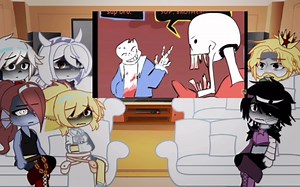 Undertale react to Horrortale 1.