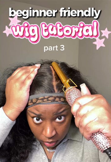 beginner friendly wig tutorial ❤️ #wigtok #wigtutorial #wig #f #wiginfluencer