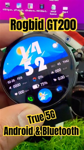 Rogbid GT200 5G Android Smartwatch 120hz SIM WiFi Camera #shorts #shortsvideo #ytshorts #viralvideo