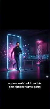 how to do futuristic image out from giant phone apps