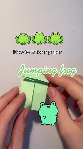 DIY Paper Jumping Frog Craft Tutorial