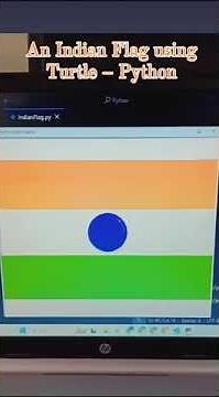 An Indian Flag using Turtle – Python