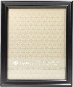 Lawrence Frames 8x10 Classic Detailed Black Picture Frame (535480)