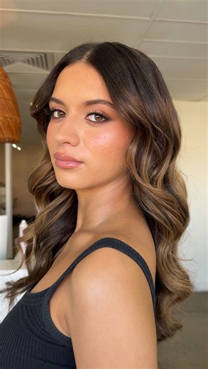 Gold Coast Makeup Artist and Hair Stylist on Instagram: "The first look got 4.8 MILLION views! So doing a new look on Deville I was feeling the pressure and wanted to do something different while still complementing her look. Which is your favourite look? I’m obsessed with this monochromatic glam ❤️ let me know if you want the tutorial! Key Products @patrickta major essentials artistry palette @pat blush duo @modelrock volume clusters Follow for more content! #goldcoastmakeupartist #goldcoastmua