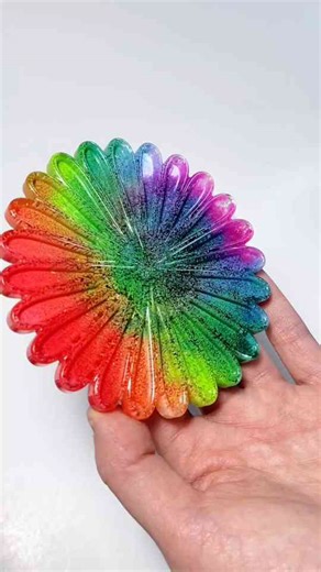 Creating a Stunning Rainbow Resin Coaster