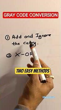 Binary to Gray | Gray to Binary | Gray Code Conversion