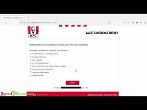 KFC Philippines Customer Satisfaction Survey - www.MyKFCexperience.com.ph [2023]