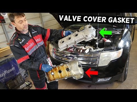 FORD EDGE VALVE COVER GASKET REPLACEMENT 3.5 LINCOLN MKX FORD FLEX
