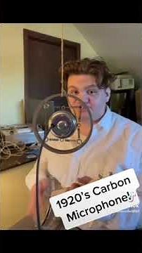 Five foot Two into the 1920’s carbon microphone.