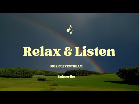 Relaxing Live Stream 🌧️ Gentle Music with Rain Window View