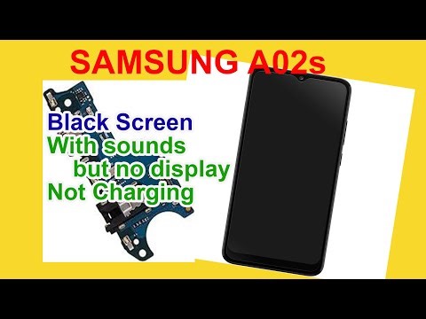 How to fix Samsung a02s BlackScreen//with sounds but No display//Not Charging