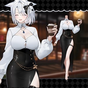 A Coffee Coincidence – Elegant Vtuber Skirt | Live2d Outfit | Virtual Fashion Accessory - Etsy