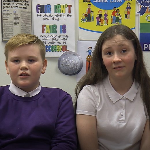 “I’ve learned just how accepting and accommodating children can actually be.” Pupils at Downfield Primary School run their own 'equalities group', promoting kindness and respect for all. (From BBC Scotland Learning) | BBC Scotland