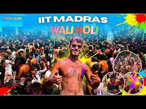 This is What "IIT Holi" Actually Looks Like - IIT Madras Holi Celebration.
