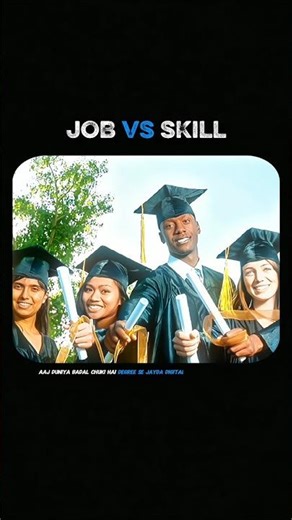Day 81 — Job VS Skill ⚔️🔥Job paise deti hai… skill freedom deti hai. ⚡