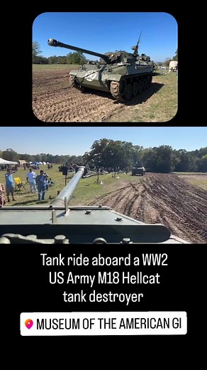 Tank ride aboard a WW2 US Army M18 Hellcat tank destroyer - scourge of the German Panzerkorps! History in Motion 2025. | Aces Flying High | Facebook